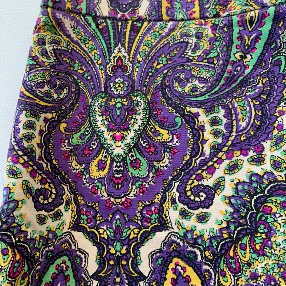 J. Crew No. 2 Pencil Skirt — Royal Paisley print - Picture 2 of 5